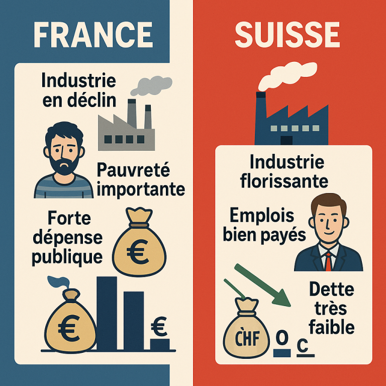 France vs Suisse : le choix du modèle social, à l’épreuve des chiffres