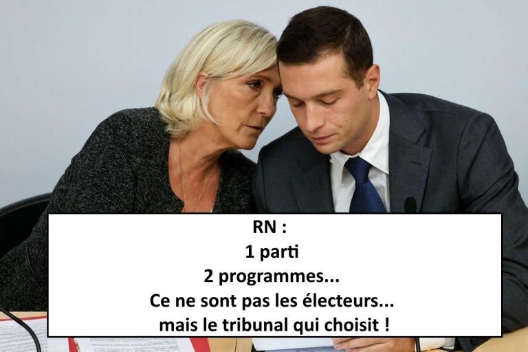 Le Pen ou Bardella : ce n’est pas le même parti. Le candidat sera choisi… par un tribunal !
