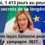 Giorgia Meloni, cheffe du gouvernement italien, après 1 413 jours au pouvoir